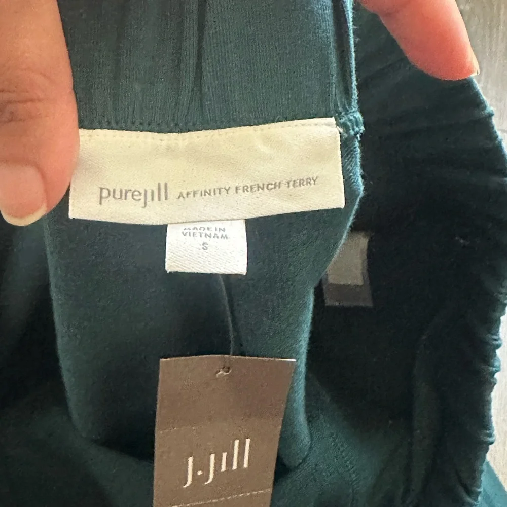 Pure Jill Affinity Pull On Shorts Teal Elastic Waist - Picture 4 of 10